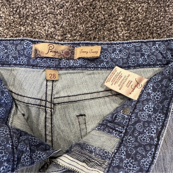 Paige Denim “Jimmy Jimmy” Mid Rise Shorts, Size 28 in Central Stripe, EUC - Picture 3 of 3